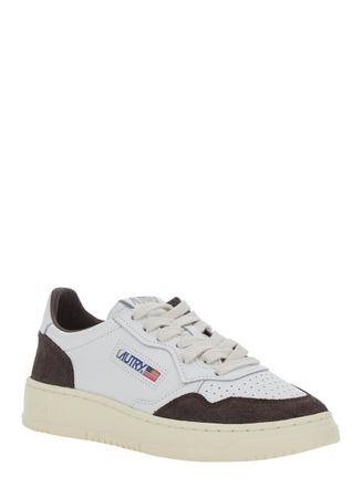 Autry Womens Low Top Sneakers Medalist White Suede Trainers