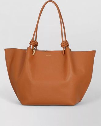 Coccinelle shopper bag knotted handles two top straps