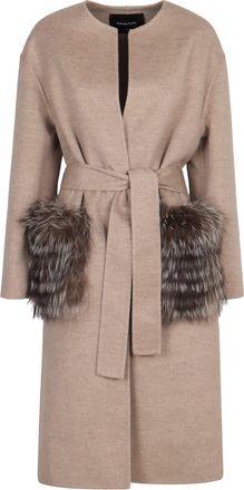 Fabiana Filippi Coat In Double Wool And Cashmere