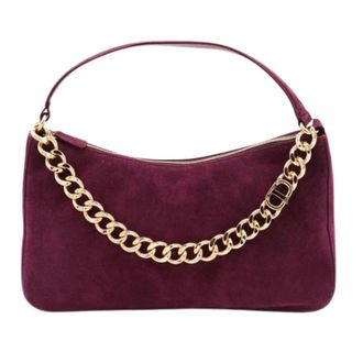 Twinset Liliane Schoudertas - Dames - Handtassen - Rood - ONE Size - Katoen - Tassen
