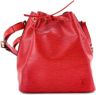 Louis Vuitton Petit Noe Handbag Epi Leather bucket bag - Red