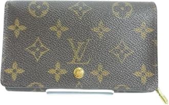 Louis Vuitton Pre-owned Canvas Wallet - unisex - Vintage Accessoires - Bruin - ONE Size - Vintage