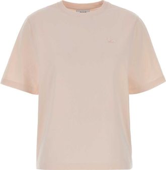 Maison Kitsun&eacute; Pastel Pink Cotton T Shirt