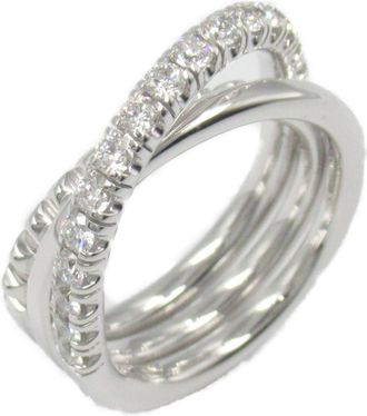 Cartier Clear White Gold (18K) Band Ring (Pre-Owned)