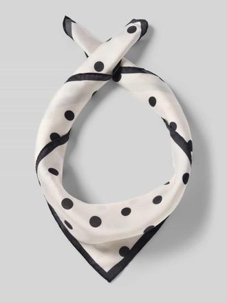 Jake*s Casual Tuch in quadratischer Form mit Label-Detail in Ecru, Gr&ouml;&szlig;e 1