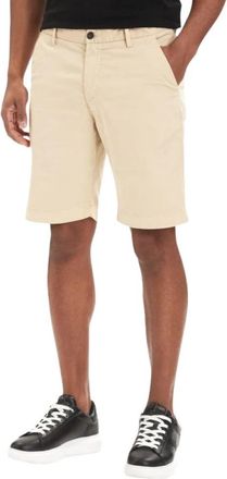 Karl Lagerfeld Stan Shorts - Heren - Korte Broeken - Beige - W33 - Katoen - Korte Broeken
