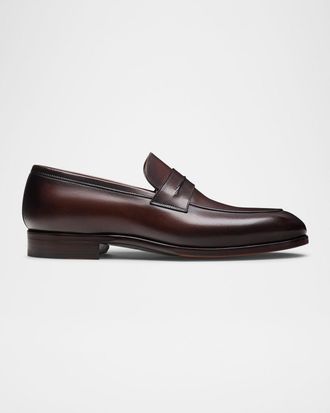 Magnanni Men & apos;s Marquis Leather Penny Loafers