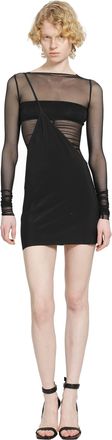 Rick Owens Temple Bias Strap Mini Dress