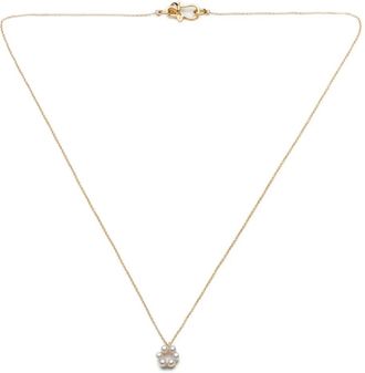 Sophie Bille Brahe Collana Luna in oro giallo 14 carati con perle - Bianco