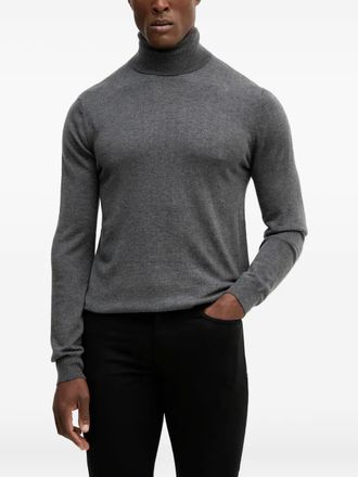 Guess Co roll-neck sweater - men - Acrylic/Polyamide/Wool - S - Grey