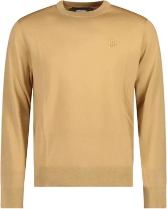 Dsquared2 Stijlvolle Pullover Trui voor Mannen - Heren - Sweatshirts - Beige - L - Hoodies & sweatvesten