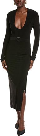 Norma Kamali Deep U-Neck Gown