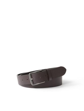Calvin Klein Jeans Lederg&uuml;rtel CALVIN KLEIN JEANS CLASSIC FLAT 35MM, Herren, Gr. 11,5, silber (delicioso, antique silber), Rindsleder, unifarben, G&uuml;rtel Lederg&uuml;rtel