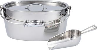 Fortessa Crafthouse Ice Bucket & Scoop Set in Silver at Nordstrom