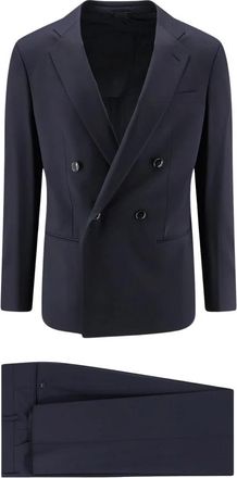 Giorgio Armani Double Breasted Suits - Heren - Business pakken - Blauw - XL - Kostuums