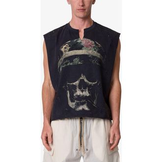 mnml Head Shot Graphic Tank in Washed Black at Nordstrom, Size Medium