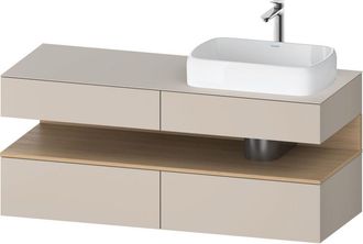 Duravit Qatego Consola Mueble Bajo Lavabo, 2 Extensiones, 2 - Duravit