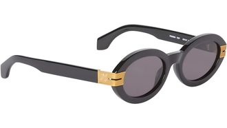 Palm Angels Grey Oval Unisex Sunglasses PERI094 1007 53