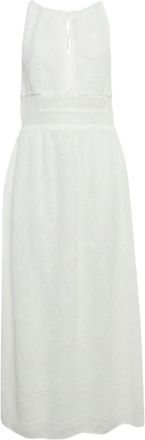 Missoni halterneck knit dress - White