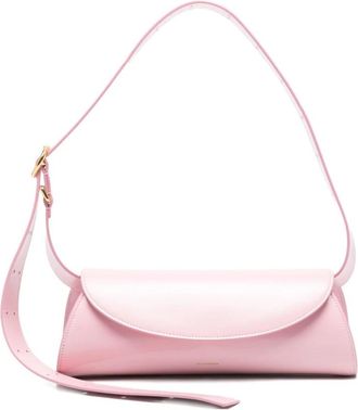 Jil Sander Cannolo Small Shoulder Bag - Dames - Schoudertassen - Roze - ONE Size - Leer - Tassen