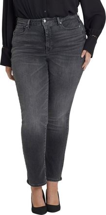 NYDJ Nydj Plus Sheri Gloomy Marais Slim Straight Jean