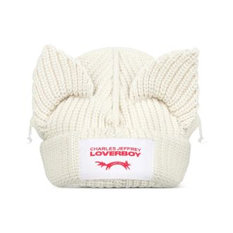 Charles Jeffrey Loverboy LOVERBOY by Charles Jeffrey, Beanies, male, Beige, Size: ONE SIZE Chunky Ears Beanie