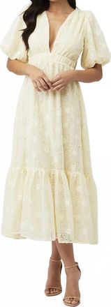 Astr Label Jaxine Dress In Yellow