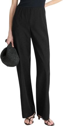 Vince High Waist Bias Linen-Blend Pant