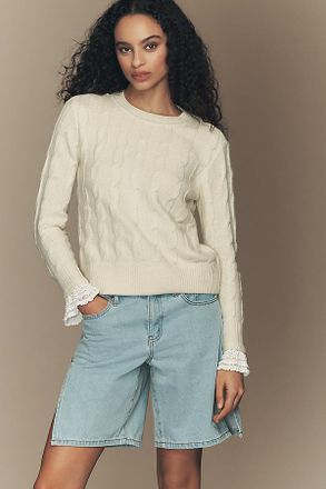 Sanctuary One in a Million Crew-Neck Ruffled Sweater