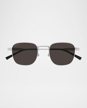 Gucci Men & apos;s GG1876S Metal Round Sunglasses
