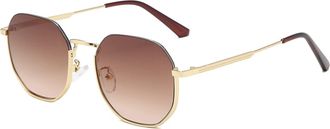 Generic Retro Half Frame Sunglasses for Men and For Women, Beach Sunglasses for Outdoor Vacation (Color : B, Size : Medium)