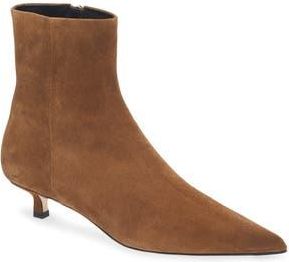 Aeyde Sofie Pointed Toe Kitten Heel Bootie in Tobacco at Nordstrom Rack, Size 11Us / 41Eu