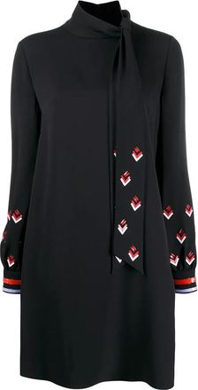 Valentino Garavani Sequin-Detail Long-Sleeve Dress