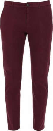 Department Five Red Slim Flat Front Pants