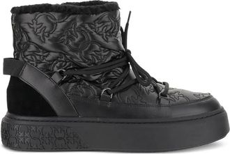 Pinko Black Yoko 19 Mid-Height Monogram Ankle Boots