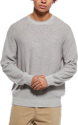 Vince Geo Jacquard Wool & Cashmere Crewneck Sweatshirt