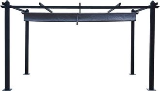 Concept Usine P&eacute;rgola autoportante de 3 x 4 m con tela retr&aacute;ctil