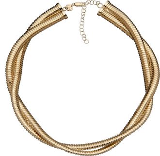 Jennifer Zeuner Maude Double Chain Choker Necklace in Gold Vermeil at Nordstrom