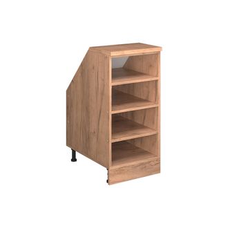 Vicco Armario De Cocina Para Techo Inclinado R-line, Roble Dorado, 40 Cm Con 4 Compartimentos, Carcasa 60 Cm De Profundidad, Vicco