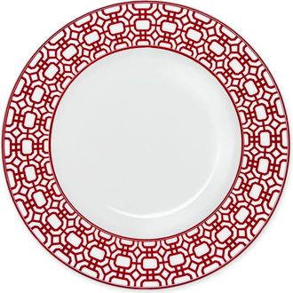 Caskata Newport Crimson Garden Gate Salad Plate - Porcelain - Set 4 in Red at Nordstrom
