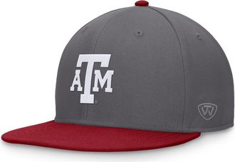 Top of the World Mens Top of the World Gray/Maroon Texas A&M Aggies Rally Two-Tone Fitted Hat at Nordstrom, Size 7 5