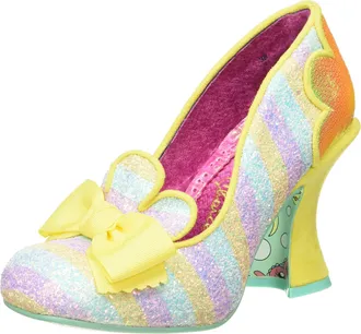 Irregular Choice Fleur De Lis Fashion Shoe, Q122 Yellow Multi A, EUR 38 (UK 5)