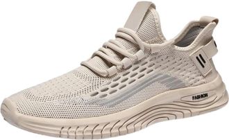 Generic 2026 Running Shoes Sneakers Sport Athletic Tennis Walking Breathable Outdoor Lace Up Casual Fitness Slip Cushioning (Beige, 7.5)