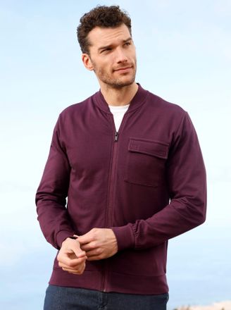 Catamaran Sweatjacke CATAMARAN, Herren, Gr. 48/50, rot (burgund), 100% Baumwolle, Sweatjacken Sweatjacke