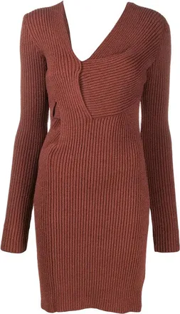Bottega Veneta Cut-Out Knitted Dress, Brand Size 42 (US Size 10)