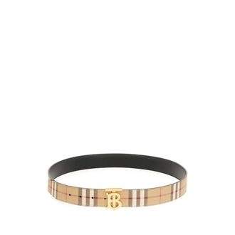 Burberry Reversible Check TB Belt - male - Burberry - Belts - Multicolor - 100 CM - Accessories