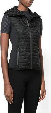Misbhv Monogram Zwart Vest - Dames - Bodywarmers - Zwart - L - Jassen