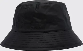 Barbour Cappello da pescatore bucket in cotone con logo ricamato