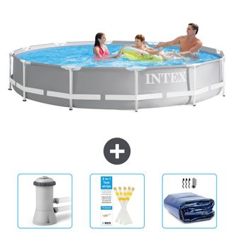 Intex Piscina Prism Frame Redonda - 366x76 Cm - 6-piezas Scb74
