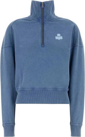 Isabel Marant Ross Sweatshirt - Dames - Vesten met rits - Blauw - XS - Katoen - Hoodies & sweatvesten